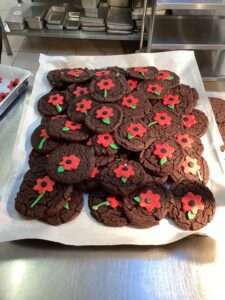 Remembrance cookies baked by our kitchen team